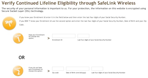 How do you apply for a SafeLink phone?